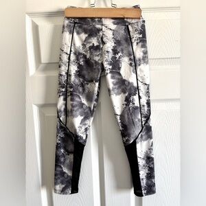 Zara Girls Monochrome Tie-Dye Leggings